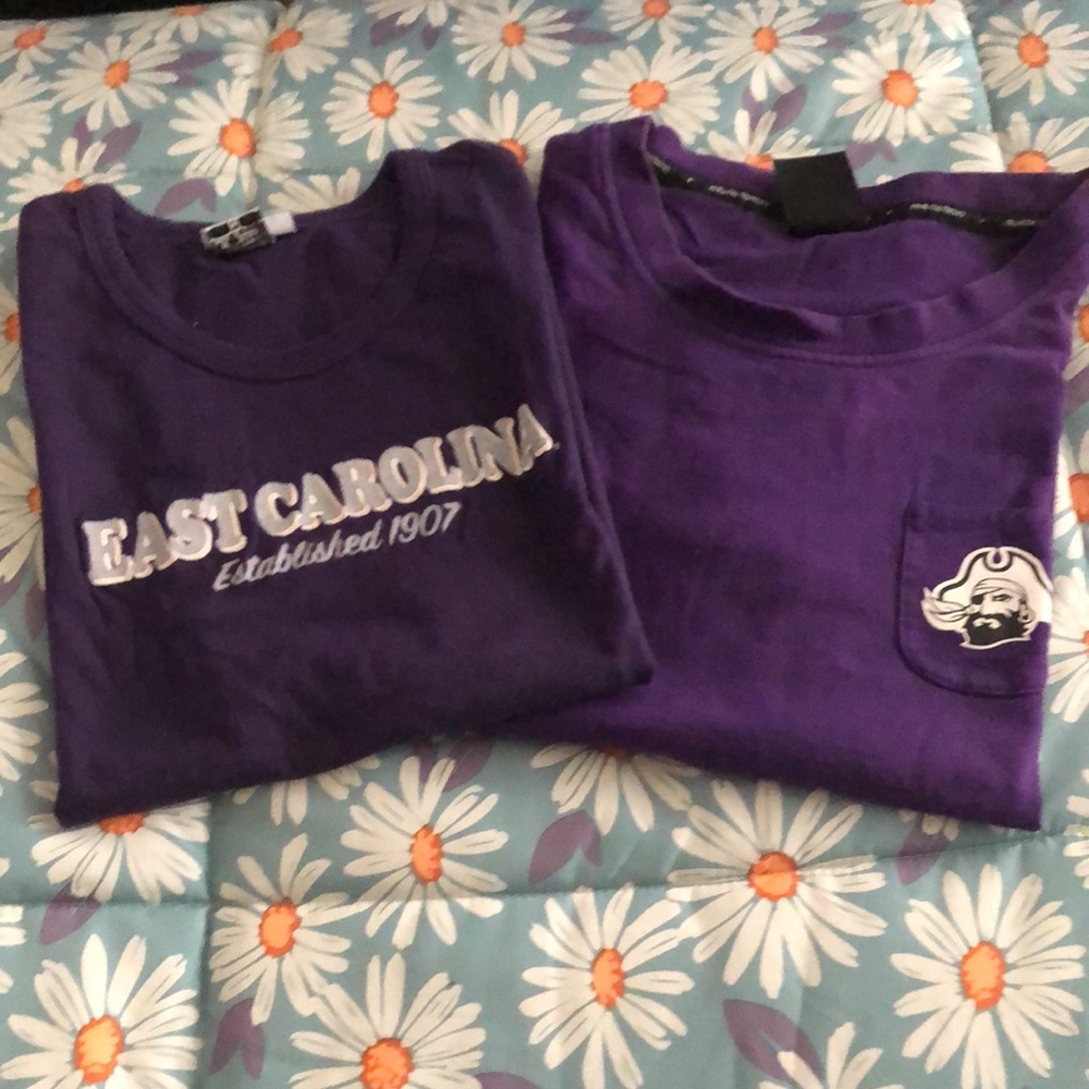 2 Juniors /Youth ECU Tees Purple